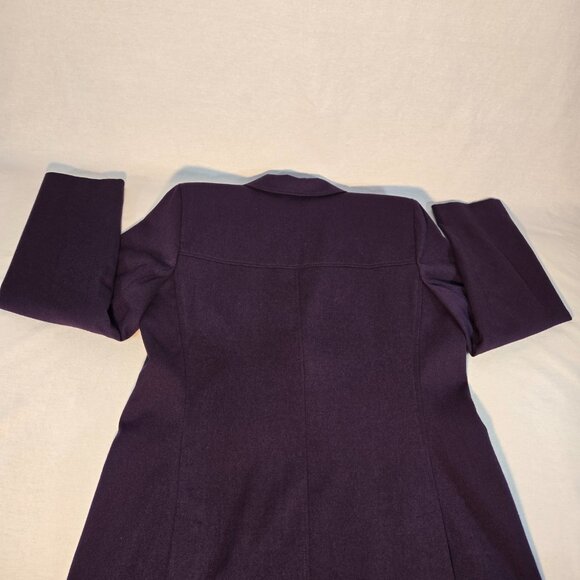Vintage HARVE BENARD Old Money Preppy Purple Wool Blazer Jacket Size 10 LIKE NEW - Picture 7 of 16